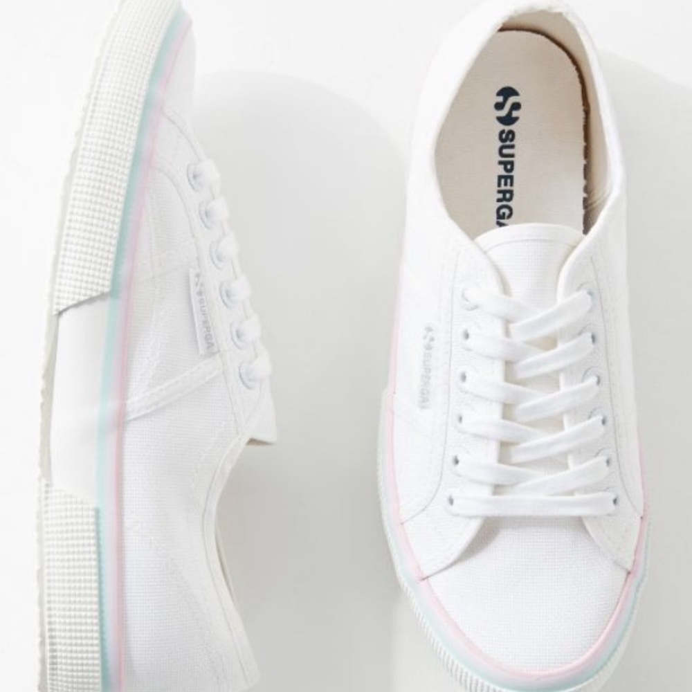 SUPERGA MULTI-STRIPED SNEAKER SIZE 40